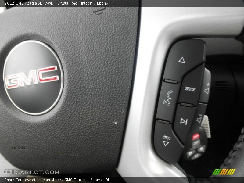 Crystal Red Tintcoat / Ebony 2012 GMC Acadia SLT AWD
