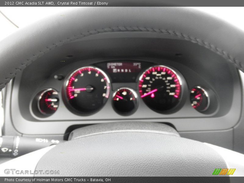 Crystal Red Tintcoat / Ebony 2012 GMC Acadia SLT AWD
