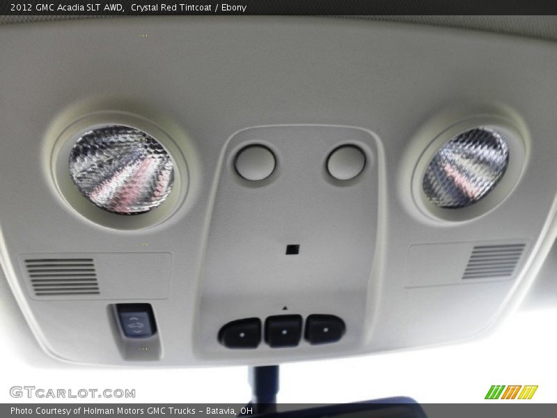 Crystal Red Tintcoat / Ebony 2012 GMC Acadia SLT AWD