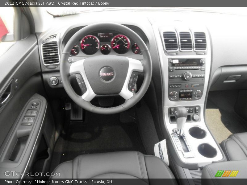Crystal Red Tintcoat / Ebony 2012 GMC Acadia SLT AWD