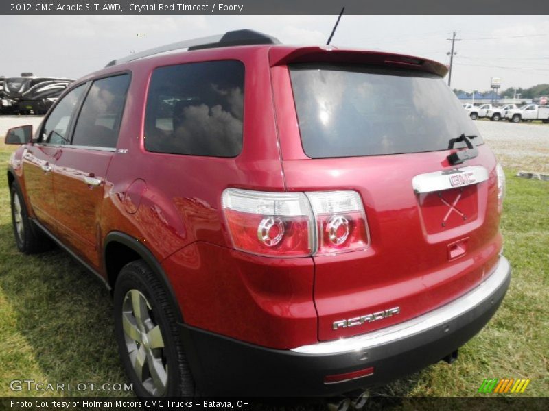 Crystal Red Tintcoat / Ebony 2012 GMC Acadia SLT AWD