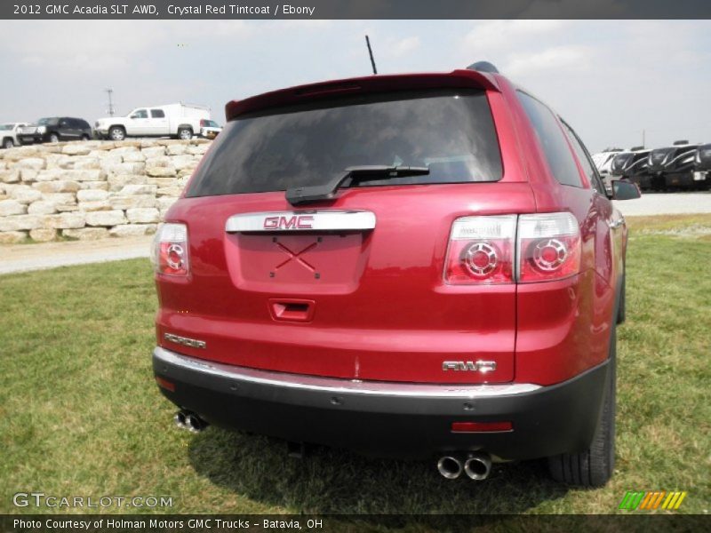 Crystal Red Tintcoat / Ebony 2012 GMC Acadia SLT AWD