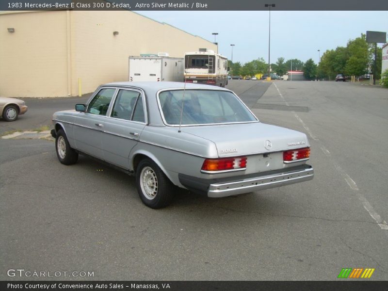 Astro Silver Metallic / Blue 1983 Mercedes-Benz E Class 300 D Sedan