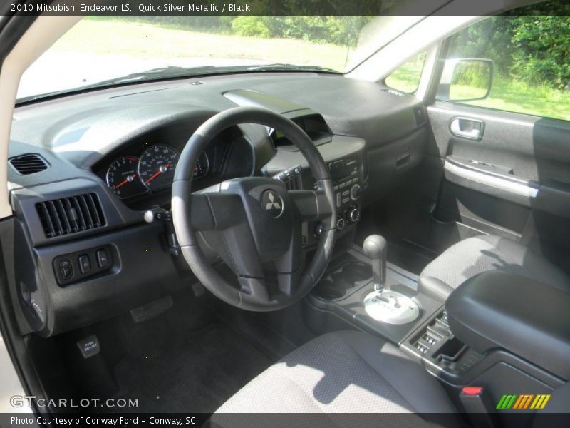 Quick Silver Metallic / Black 2010 Mitsubishi Endeavor LS