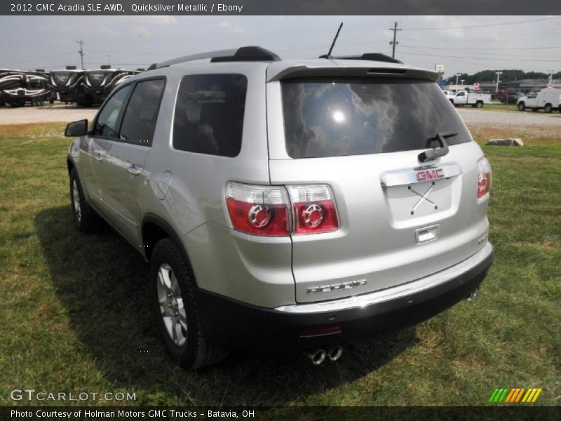 Quicksilver Metallic / Ebony 2012 GMC Acadia SLE AWD