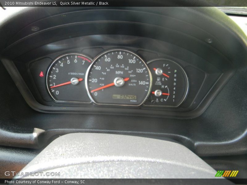 Quick Silver Metallic / Black 2010 Mitsubishi Endeavor LS