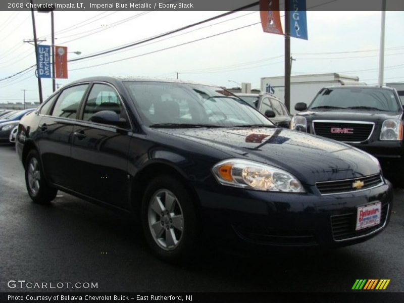 Imperial Blue Metallic / Ebony Black 2008 Chevrolet Impala LT