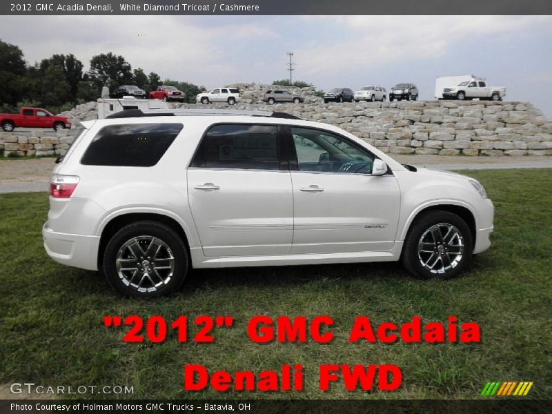 White Diamond Tricoat / Cashmere 2012 GMC Acadia Denali