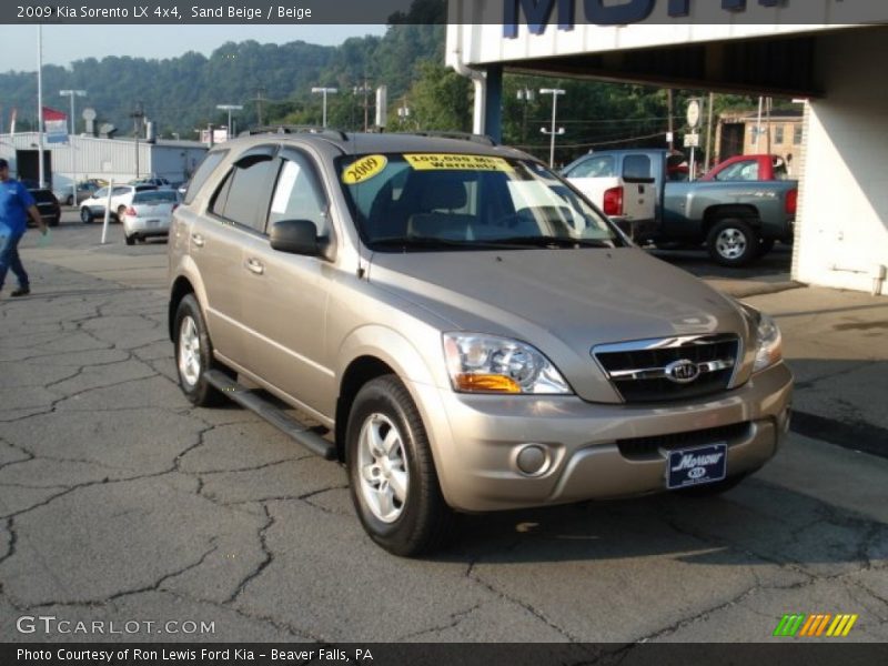 Sand Beige / Beige 2009 Kia Sorento LX 4x4