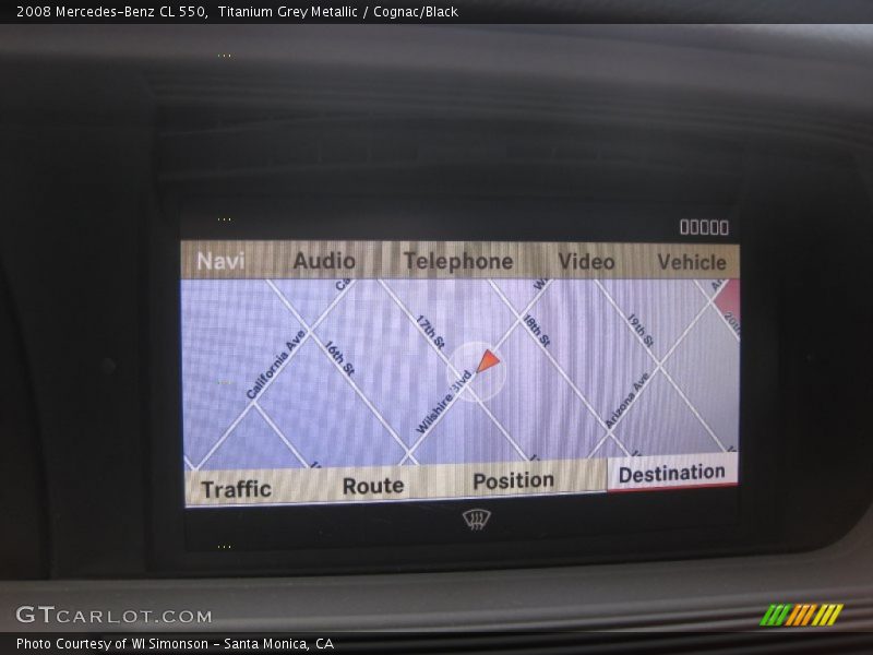 Navigation of 2008 CL 550