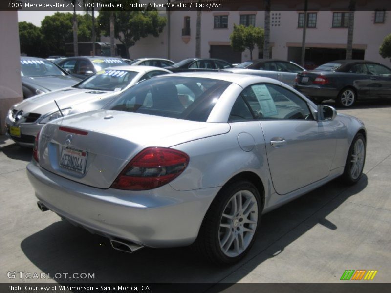 Iridium Silver Metallic / Black/Ash 2009 Mercedes-Benz SLK 300 Roadster