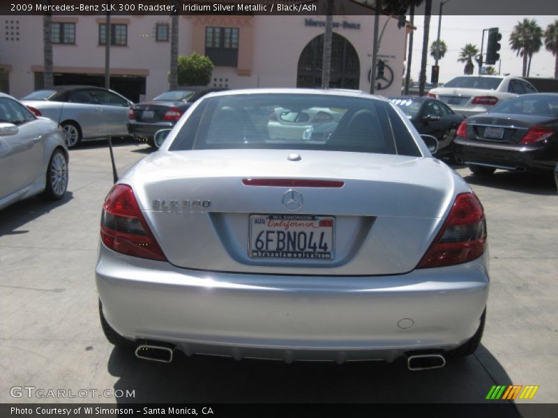 Iridium Silver Metallic / Black/Ash 2009 Mercedes-Benz SLK 300 Roadster