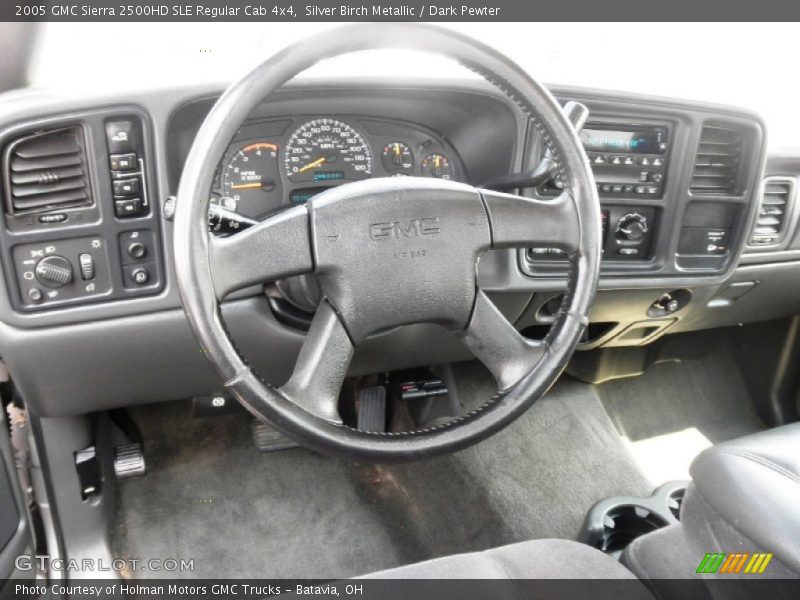 Silver Birch Metallic / Dark Pewter 2005 GMC Sierra 2500HD SLE Regular Cab 4x4