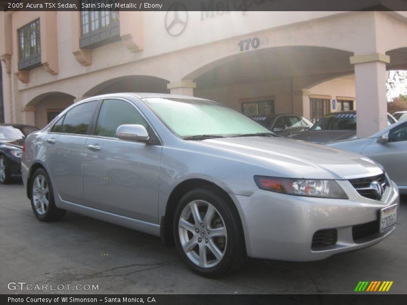 Satin Silver Metallic / Ebony 2005 Acura TSX Sedan