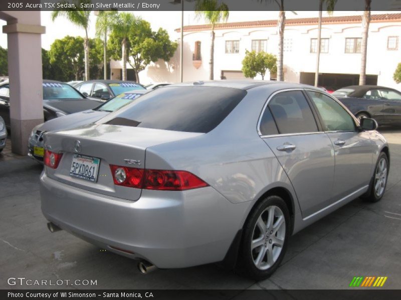 Satin Silver Metallic / Ebony 2005 Acura TSX Sedan