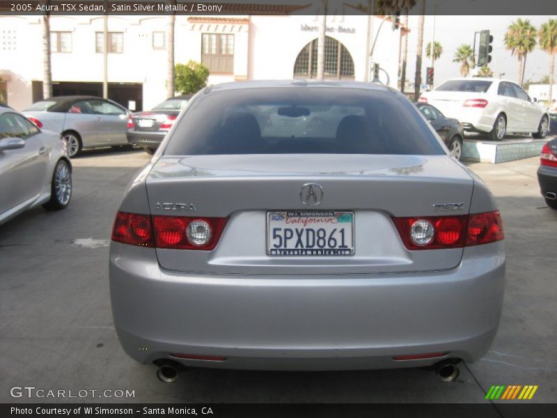 Satin Silver Metallic / Ebony 2005 Acura TSX Sedan
