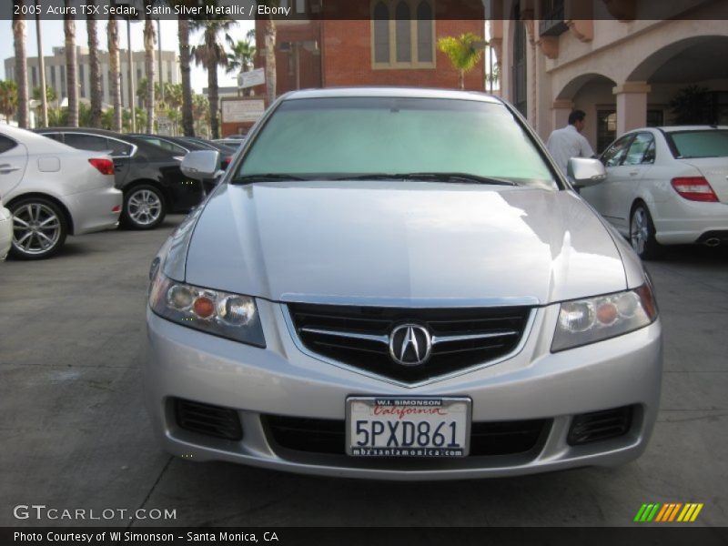 Satin Silver Metallic / Ebony 2005 Acura TSX Sedan