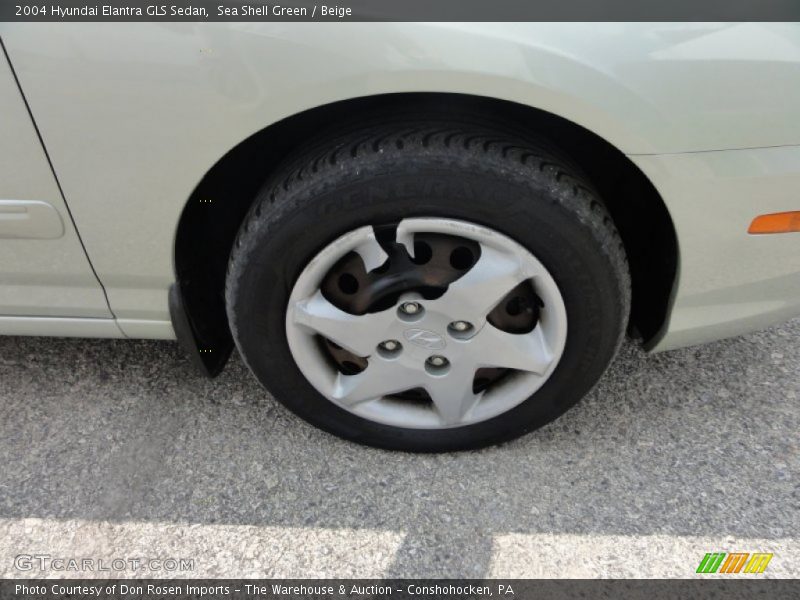 Sea Shell Green / Beige 2004 Hyundai Elantra GLS Sedan