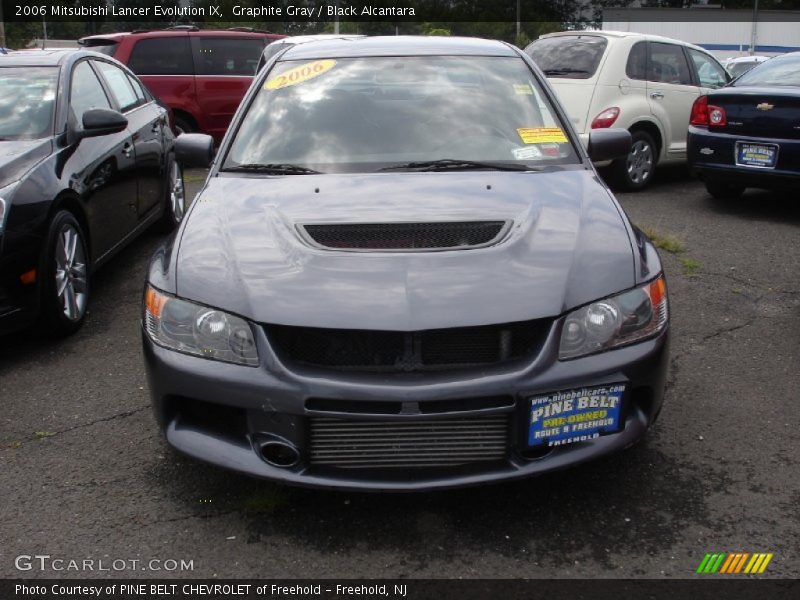 Graphite Gray / Black Alcantara 2006 Mitsubishi Lancer Evolution IX