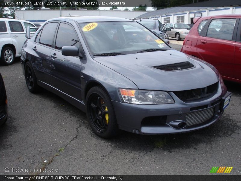 Graphite Gray / Black Alcantara 2006 Mitsubishi Lancer Evolution IX