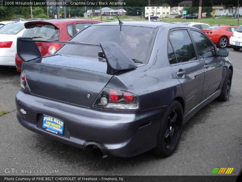 Graphite Gray / Black Alcantara 2006 Mitsubishi Lancer Evolution IX