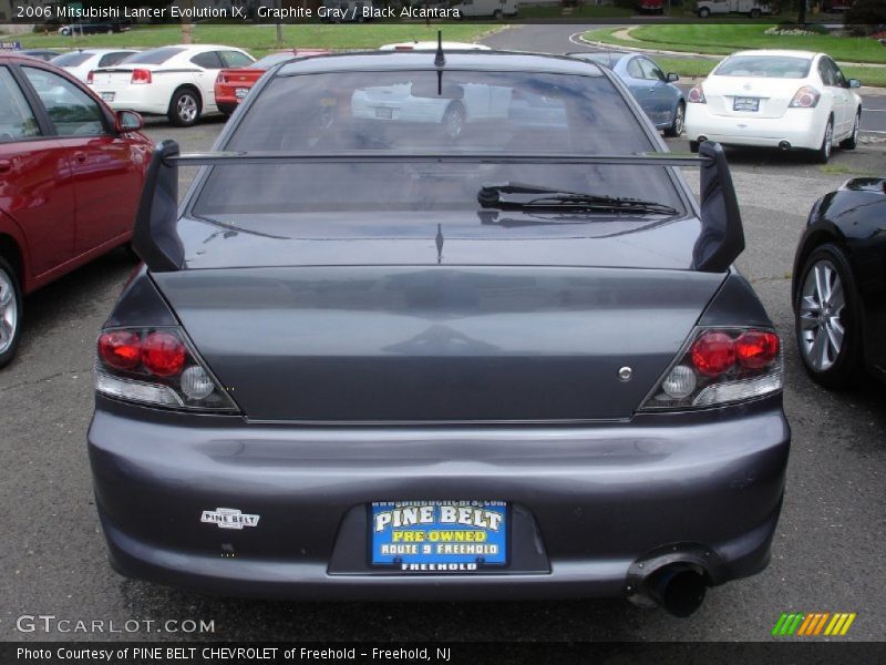 Graphite Gray / Black Alcantara 2006 Mitsubishi Lancer Evolution IX
