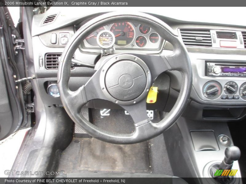 Graphite Gray / Black Alcantara 2006 Mitsubishi Lancer Evolution IX