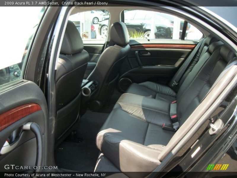 Crystal Black Pearl / Ebony 2009 Acura RL 3.7 AWD Sedan
