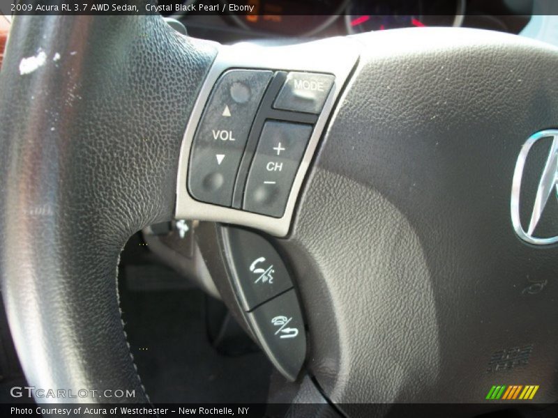 Crystal Black Pearl / Ebony 2009 Acura RL 3.7 AWD Sedan