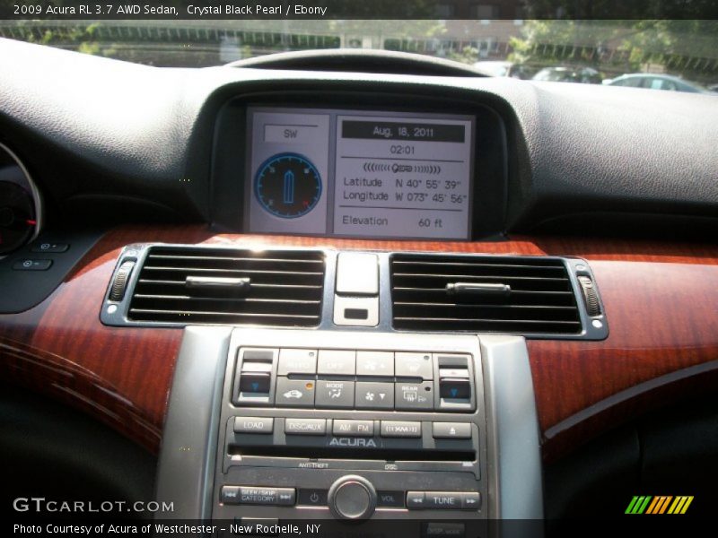 Crystal Black Pearl / Ebony 2009 Acura RL 3.7 AWD Sedan