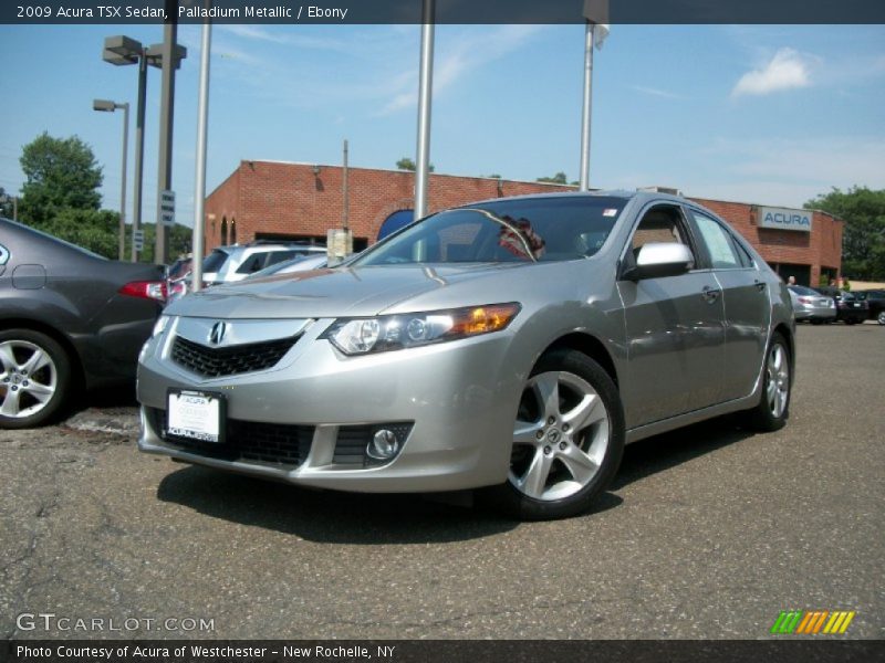 Palladium Metallic / Ebony 2009 Acura TSX Sedan