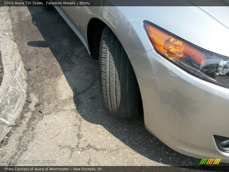 Palladium Metallic / Ebony 2009 Acura TSX Sedan