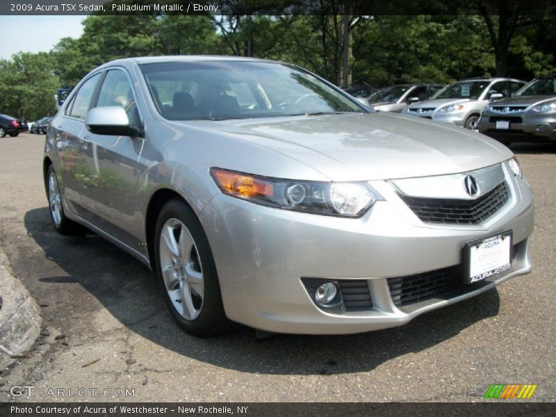 Palladium Metallic / Ebony 2009 Acura TSX Sedan
