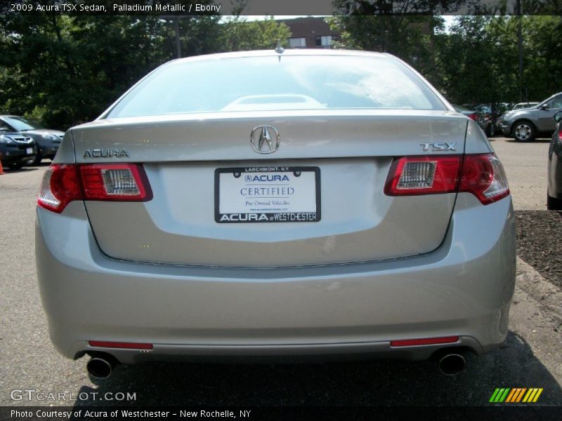 Palladium Metallic / Ebony 2009 Acura TSX Sedan