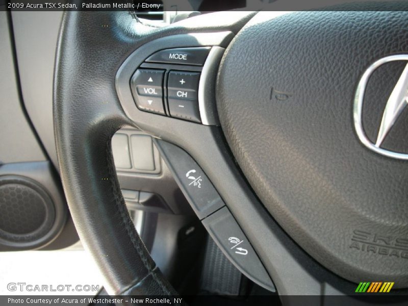 Palladium Metallic / Ebony 2009 Acura TSX Sedan