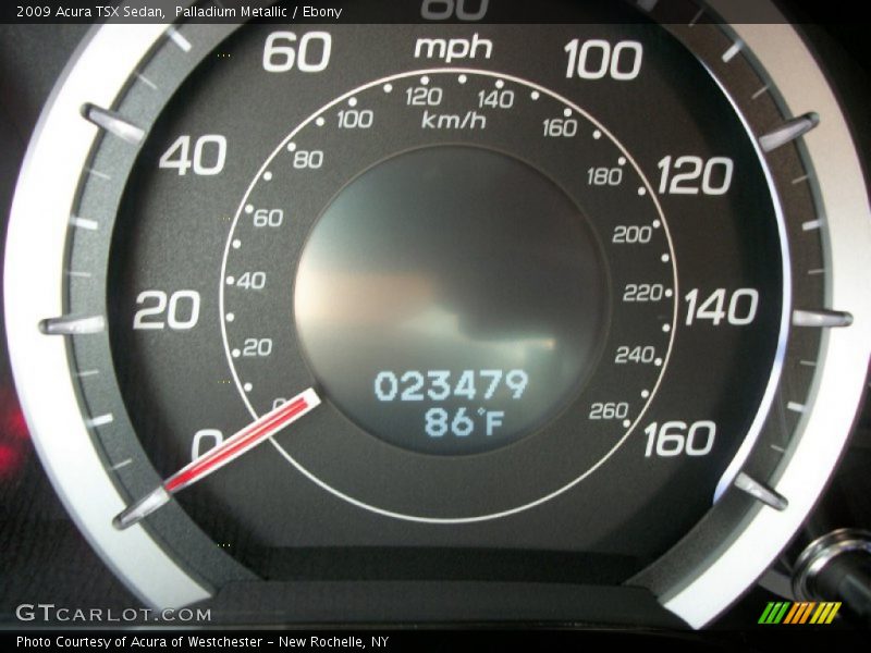 Palladium Metallic / Ebony 2009 Acura TSX Sedan