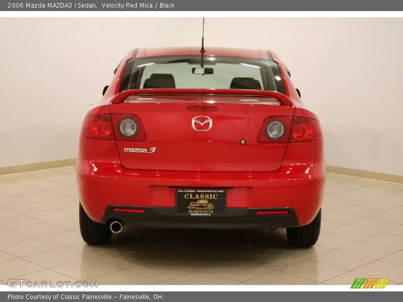 Velocity Red Mica / Black 2006 Mazda MAZDA3 i Sedan