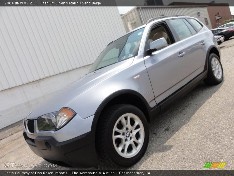 Titanium Silver Metallic / Sand Beige 2004 BMW X3 2.5i