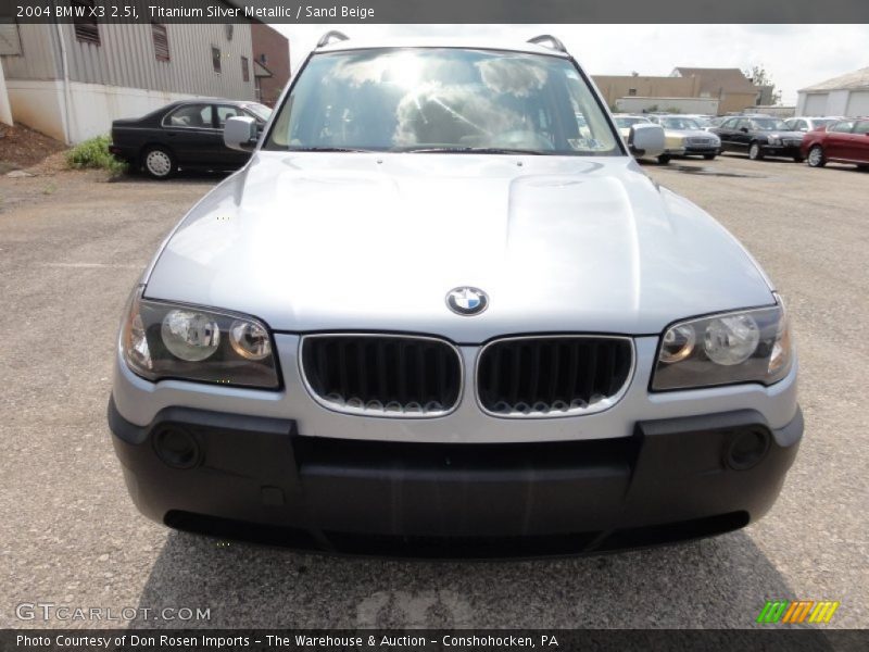 Titanium Silver Metallic / Sand Beige 2004 BMW X3 2.5i
