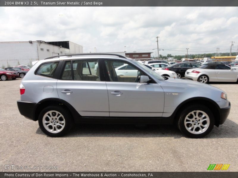 Titanium Silver Metallic / Sand Beige 2004 BMW X3 2.5i