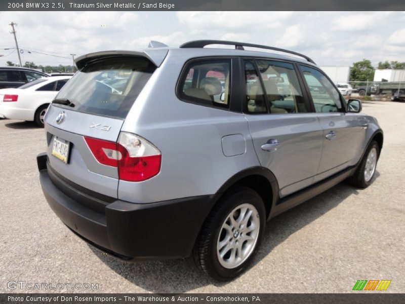 Titanium Silver Metallic / Sand Beige 2004 BMW X3 2.5i