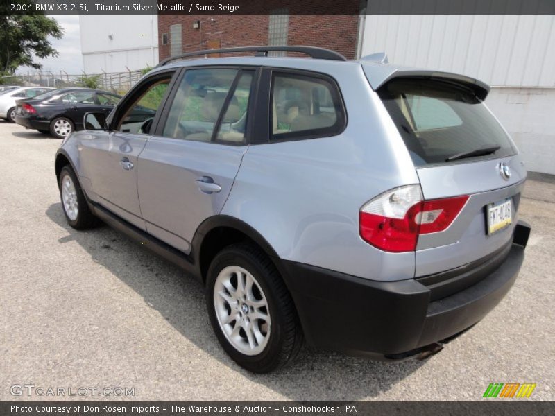 Titanium Silver Metallic / Sand Beige 2004 BMW X3 2.5i