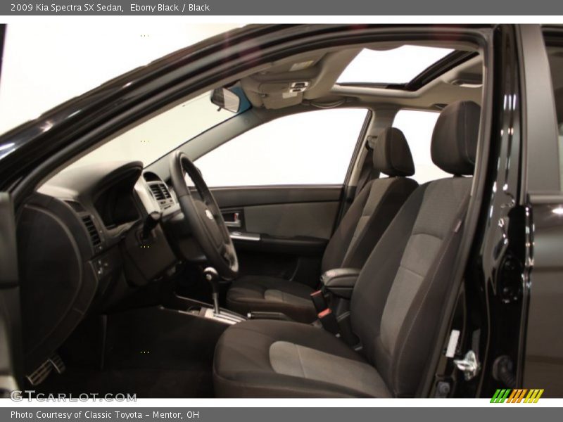 Ebony Black / Black 2009 Kia Spectra SX Sedan