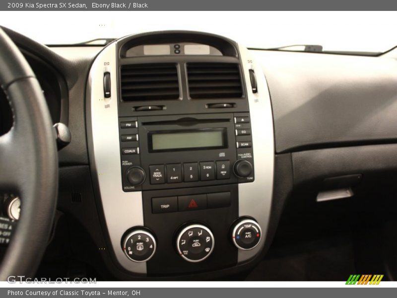 Ebony Black / Black 2009 Kia Spectra SX Sedan