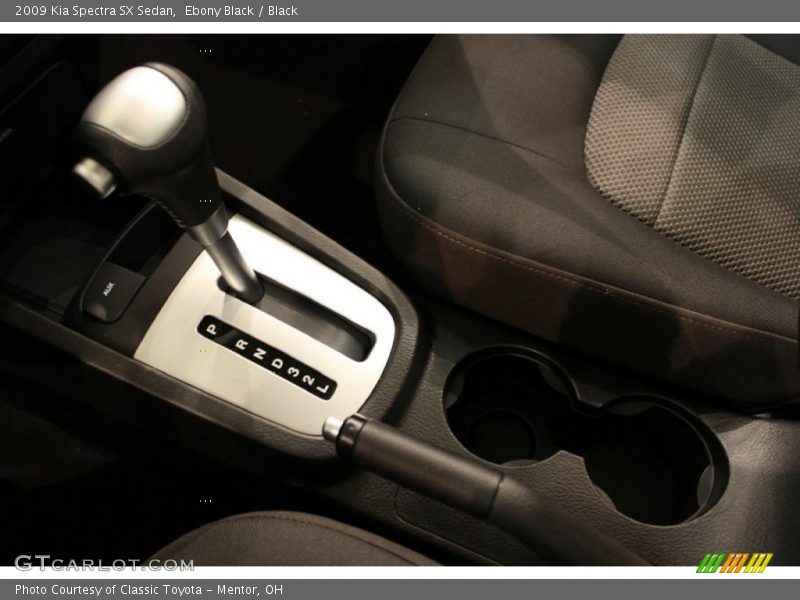 Ebony Black / Black 2009 Kia Spectra SX Sedan