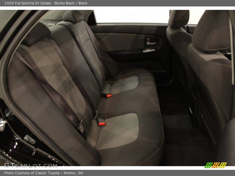 Ebony Black / Black 2009 Kia Spectra SX Sedan