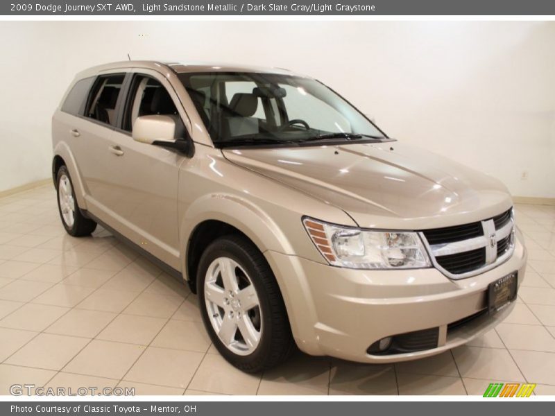 Light Sandstone Metallic / Dark Slate Gray/Light Graystone 2009 Dodge Journey SXT AWD