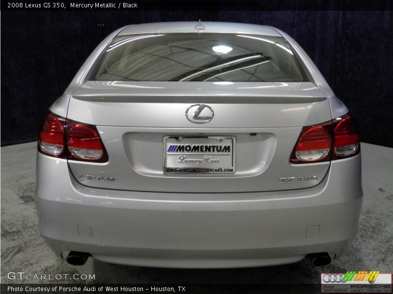 Mercury Metallic / Black 2008 Lexus GS 350