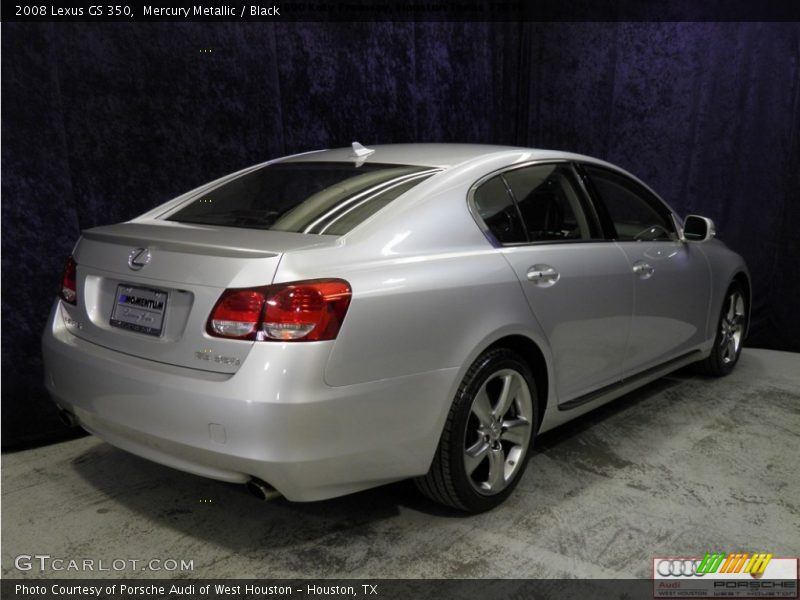 Mercury Metallic / Black 2008 Lexus GS 350