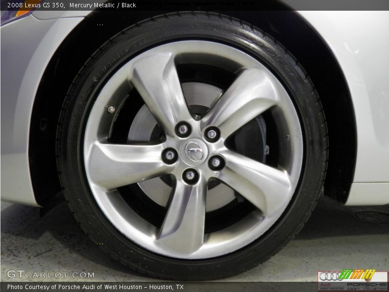 Mercury Metallic / Black 2008 Lexus GS 350